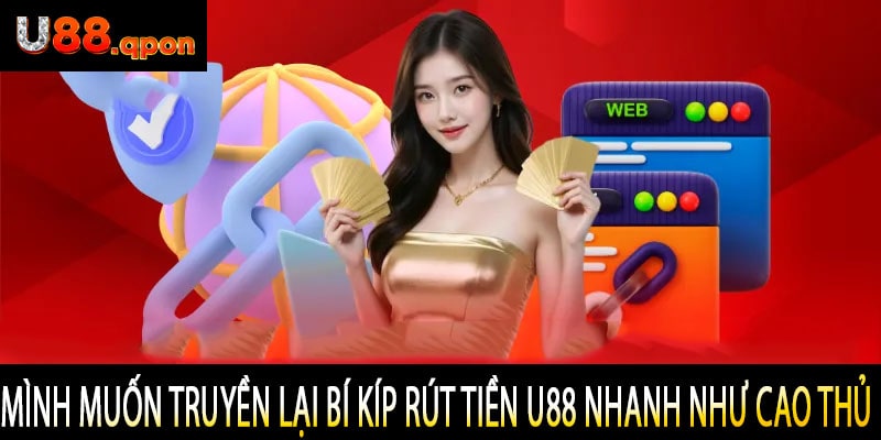 Mình Muốn Truyền Lại Bí Kíp Rút Tiền U88 Nhanh Như Cao Thủ